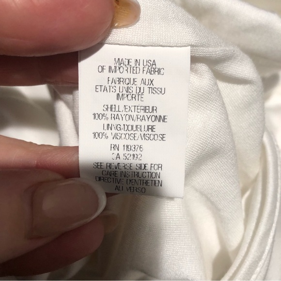 Helmet Lang white stretch midi skirt bodycon fully lined size M - Picture 5 of 7